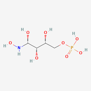 molecular formula C4H12NO8P B10777116 [(2R,3S,4R)-2,3,4-trihydroxy-4-(hydroxyamino)butyl] dihydrogen phosphate 