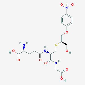 (2S)-2-amino-5-[[(2S)-1-(carboxymethylamino)-3-[(2R)-1-hydroxy-3-(4-nitrophenoxy)propan-2-yl]sulfanyl-1-oxopropan-2-yl]amino]-5-oxopentanoic acid