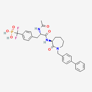 N-Acetyl-N-[1-(1,1'-biphenyl-4-ylmethyl)-2-oxoazepan-3-YL]-4-[difluoro(phosphono)methyl]phenylalaninamide