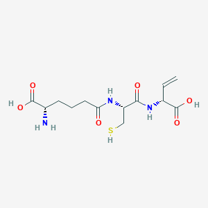 molecular formula C13H21N3O6S B10777323 delta-(L-alpha-Aminoadipoyl)-L-cysteinyl-D-vinylglycine 