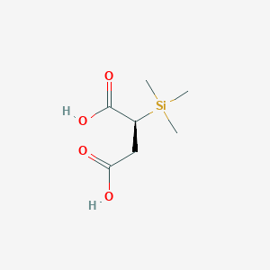 molecular formula C7H14O4Si B10777361 (2S)-2-trimethylsilylbutanedioic acid 