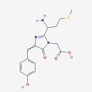 2-[2-(1-Amino-3-methylsulfanylpropyl)-4-[(4-hydroxyphenyl)methylidene]-5-oxoimidazol-1-yl]acetic acid