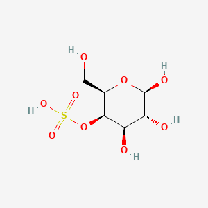 molecular formula C6H12O9S B10777556 4-(HYDROGEN SULFATE)-beta-D-GALACTOPYRANOSE CAS No. 30591-62-9