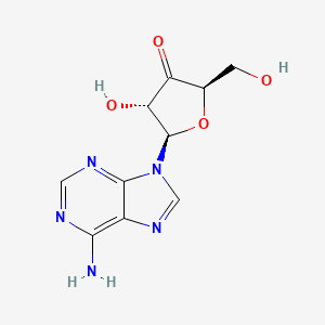 molecular formula C10H11N5O4 B10777608 3'-Oxo-adenosine CAS No. 88508-68-3