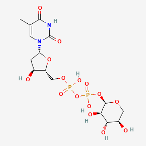 molecular formula C15H24N2O15P2 B10777619 Thymidine-5'-diphospho-beta-D-xylose 