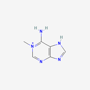 molecular formula C6H8N5+ B10777680 1-methyl-9H-purin-6-amine 