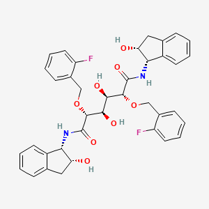 N,N-[2,5-O-DI-2-Fluoro-benzyl-glucaryl]-DI-[1-amino-indan-2-OL]