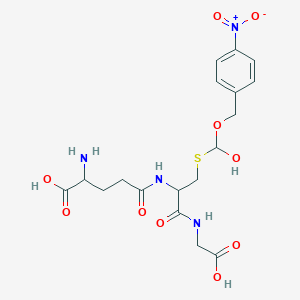 2-Amino-5-[[1-(carboxymethylamino)-3-[hydroxy-[(4-nitrophenyl)methoxy]methyl]sulfanyl-1-oxopropan-2-yl]amino]-5-oxopentanoic acid