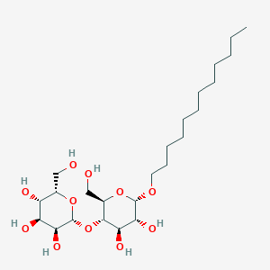 molecular formula C24H46O11 B10777808 (2R,3S,4S,5S,6S)-2-[(2R,3S,4R,5R,6S)-6-dodecoxy-4,5-dihydroxy-2-(hydroxymethyl)oxan-3-yl]oxy-6-(hydroxymethyl)oxane-3,4,5-triol 