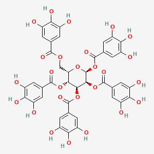 molecular formula C41H32O26 B10777838 beta-1,2,3,4,6-Penta-O-galloyl-D-glucopyranose 