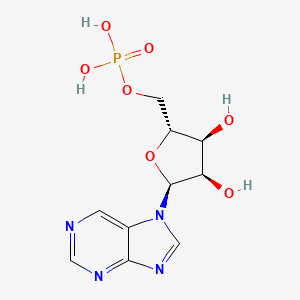 molecular formula C10H13N4O7P B10777852 7-alpha-D-Ribofuranosyl-purine-5'-phosphate 