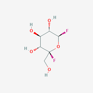 molecular formula C6H10F2O5 B10777879 (2S,3R,4S,5S,6R)-2,6-difluoro-2-(hydroxymethyl)oxane-3,4,5-triol 