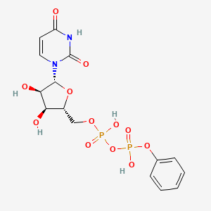 molecular formula C15H18N2O12P2 B10777921 Phenyl-uridine-5'-diphosphate 