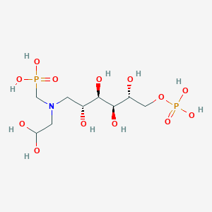 {[(2,2-Dihydroxy-ethyl)-(2,3,4,5-tetrahydroxy-6-phosphonooxy-hexyl)-amino]-methyl}-phosphonic acid