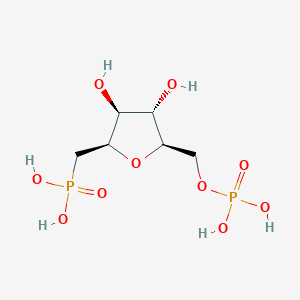 molecular formula C6H14O10P2 B10778067 D-Gluco-2,5-anhydro-1-deoxy-1-phosphonohexitol-6-phosphate CAS No. 115224-25-4