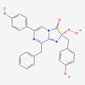 molecular formula C26H21N3O5 B10778118 c2-Hydroperoxy-coelenterazine CAS No. 1161931-09-4