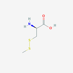 molecular formula C4H9NO2S2 B10778246 (2S)-2-amino-3-(methyldisulfanyl)propanoic acid 