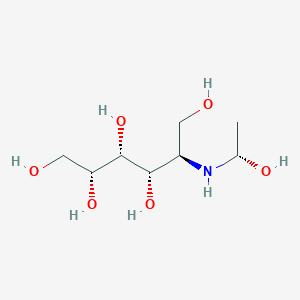 molecular formula C8H19NO6 B10778247 (2R,3R,4S,5R)-5-[[(1S)-1-hydroxyethyl]amino]hexane-1,2,3,4,6-pentol 