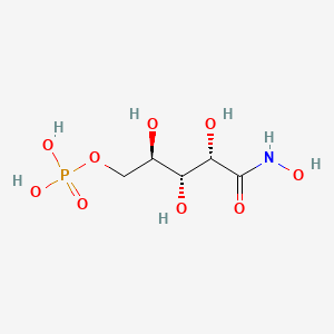 molecular formula C5H12NO9P B10778254 5-Phospho-D-arabinohydroxamic acid 