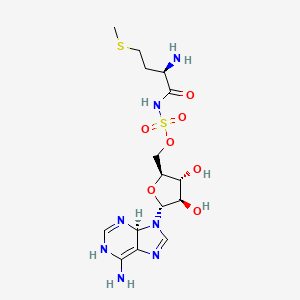 molecular formula C15H25N7O7S2 B10778264 5'-O-[(L-Methionyl)-sulphamoyl]adenosine 