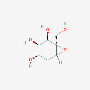 molecular formula C7H12O5 B10778289 (1R,2R,3R,4S,6S)-1-(hydroxymethyl)-7-oxabicyclo[4.1.0]heptane-2,3,4-triol 