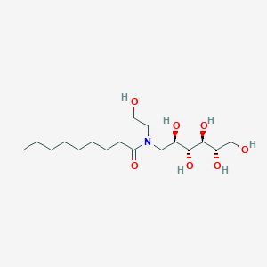 molecular formula C17H35NO7 B10778347 HG9A-9, Nonanoyl-N-hydroxyethylglucamide 