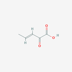 molecular formula C5H6O3 B10778408 (E)-2-oxopent-3-enoic acid 