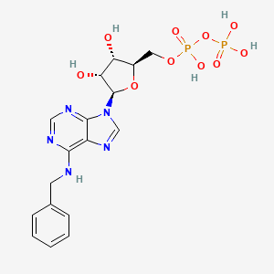 molecular formula C17H21N5O10P2 B10778410 N6-Benzyl adenosine-5'-diphosphate 