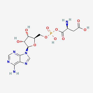 molecular formula C14H19N6O10P B10778418 Aspartyl-adenosine-5'-monophosphate 