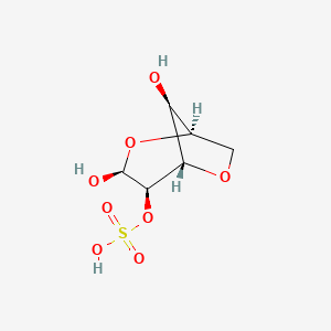 molecular formula C6H10O8S B10778452 3,6-Anhydro-2-(hydrogen sulfate)-alpha-D-galactopyranose CAS No. 96519-18-5