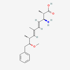 molecular formula C20H29NO3 B10778570 (2S,3S,8S,9S)-3-Amino-9-methoxy-2,6,8-trimethyl-10-phenyldeca-4,6-dienoic acid 