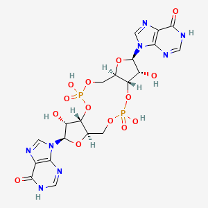 molecular formula C20H22N8O14P2 B10778683 C-di-IMP 