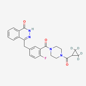 molecular formula C24H23FN4O3 B10778731 Olaparib-d4 