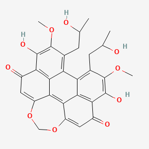 molecular formula C29H26O10 B10778751 Cercosporin from Cercospora hayii CAS No. 127094-74-0