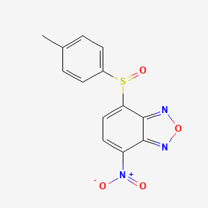 molecular formula C13H9N3O4S B10778911 4-(4-Methylphenyl)sulfinyl-7-nitro-2,1,3-benzoxadiazole CAS No. 53619-67-3