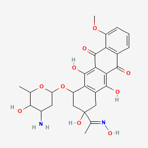 molecular formula C27H30N2O10 B10778995 Daunorubicin oxime hydrochloride CAS No. 33644-59-6