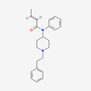 molecular formula C23H28N2O B10779042 Crotonyl fentanyl CAS No. 2351929-52-5