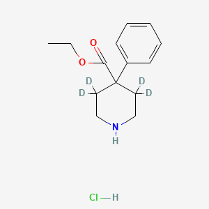 molecular formula C14H20ClNO2 B10779064 Normeperidine-D4.HCl CAS No. 2749394-90-7