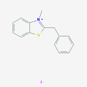 B107791 2-Benzyl-3-methyl-1,3-benzothiazol-3-ium iodide CAS No. 16622-21-2