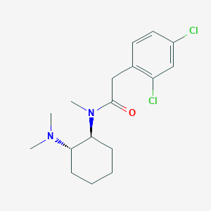 molecular formula C17H24Cl2N2O B10779174 2-(2,4-dichlorophenyl)-N-[(1S,2S)-2-(dimethylamino)cyclohexyl]-N-methylacetamide CAS No. 2370977-17-4