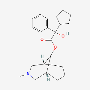 molecular formula C22H31NO3 B10779301 Phencynonate CAS No. 256511-89-4