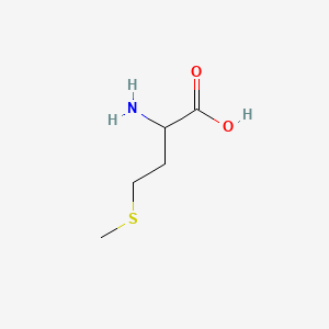 molecular formula C5H11NO2S<br>C5H11NO2S<br>CH3S(CH2)2CH(NH2)COOH B10779322 Racemethionine CAS No. 33807-07-7