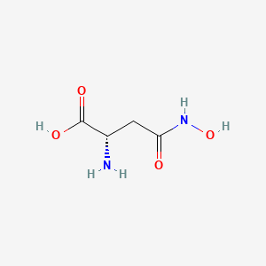 molecular formula C4H8N2O4 B10779354 N-Hydroxy-L-asparagine CAS No. 8029-76-3