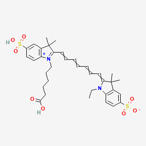 molecular formula C35H42N2O8S2 B10779474 Sulfo-Cy7-acid 