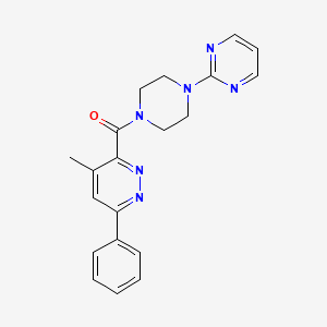 molecular formula C20H20N6O B10779520 (4-Methyl-6-phenylpyridazin-3-yl)(4-(pyrimidin-2-yl)piperazin-1-yl)methanone 