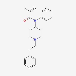 molecular formula C23H28N2O B10779585 N-(1-phenethylpiperidin-4-yl)-N-phenylmethacrylamide 