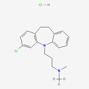 molecular formula C19H24Cl2N2 B10779596 Clomipramine-D3 Hydrochloride 