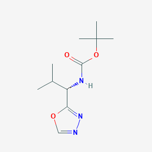 Tert-Butyl [(1s)-2-Methyl-1-(1,3,4-Oxadiazol-2-Yl)propyl]carbamate