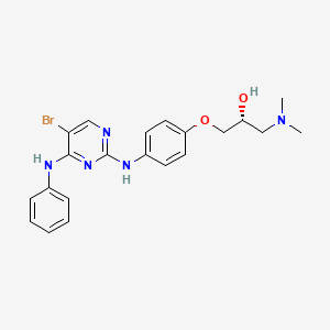 (2R)-1-{4-[(4-Anilino-5-bromopyrimidin-2-YL)amino]phenoxy}-3-(dimethylamino)propan-2-OL