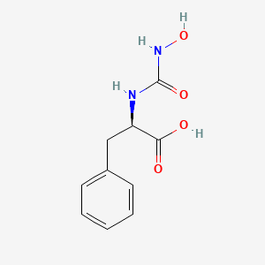 molecular formula C10H12N2O4 B10779667 d-[(n-Hydroxyamino)carbonyl]phenylalanine 